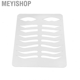 Meyishop Brow Lips Template Reusable Bendable Eyebrow Lip Grooming Stencils ZOK