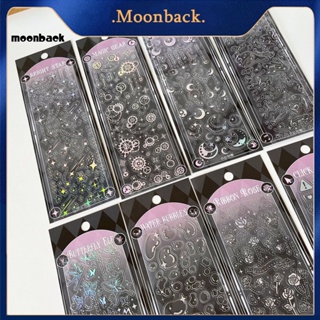 &lt;moonback&gt; สติกเกอร์ DIY ลอกออกได้ สําหรับติดตกแต่งสมุดภาพ ของขวัญ โรงเรียน สํานักงาน