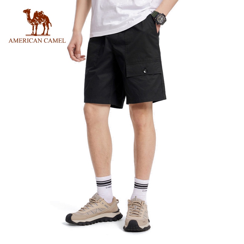 American CAMEL กางเกงขาสั้นคาร์โก้ ระบายอากาศ กลางแจ้ง สําหรับผู้ชาย