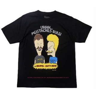 ผ้าฝ้าย 100% เสื้อยืด beavis and butterhead เสื้อโอเวอร์ไซส์