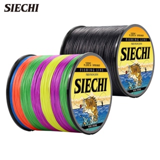 Siechi สายเอ็นตกปลา PE แบบถัก 8 เส้น 500 ม. 4 เส้น 12LB-88LB แข็งแรง สีส้ม 9 สี