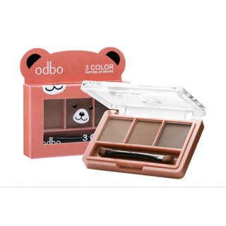 ♦️ของแท้·ส่งด่วน·ถูก♦️Odbo 3 Color Matches Of Brow #OD797 : โอดีบีโอ ทรี คัลเลอร์ ที่เขียนคิ้ว x 1 ชิ้น dayse