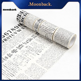 &lt;moonback&gt; เทปวาชิวินเทจ เทปตกแต่งกระดาษ เทปกาว สติกเกอร์สมุดภาพ DIY