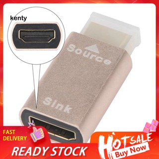 Kt* ตัวจําลองหน้าจอเสมือนจริง Hdmi พร้อมอะแดปเตอร์ล็อกหน้าจอมอนิเตอร์เสมือนจริง 4k Hdmi