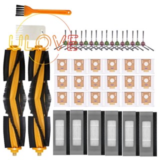 ถุงกรองฝุ่นหลัก แปรงข้าง อุปกรณ์เสริม แบบเปลี่ยน สําหรับหุ่นยนต์ดูดฝุ่น ECOVACS Deebot T9 AIVI T8 AIVI N8 Pro Series