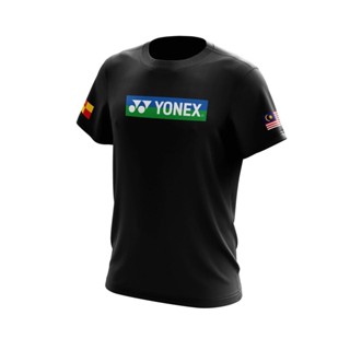 เสื้อยืดแขนสั้น พิมพ์ลายแบดมินตัน Yonex Dri Fit แฟชั่นสําหรับผู้หญิง