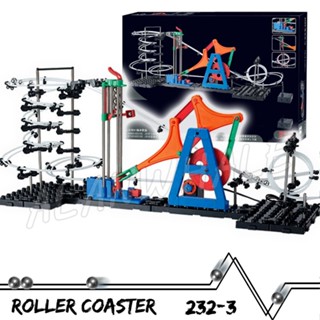 810 เซนติเมตร Space Rail Marble Run เกียร์เดริฟเดินทางในสวนสนุกเกมการประลองสำหรับเล่นรางลูกบอลโมเดลอิเล็กทริก เล่นเล่นทักษะเรียนรู้ STEM รูปแบบการเล่นลูกบอลอิลุสทริก