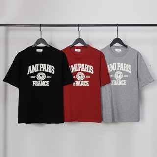 ❤❀ [พร้อมส่ง] ❤ เสื้อยืดแขนสั้น ผ้าฝ้าย ทรงหลวม ปักลาย แฟชั่นสําหรับคู่รัก ทุกเพศ