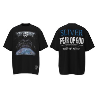 เสื้อยืดแขนสั้นลําลอง ผ้าฝ้าย พิมพ์ลาย FEAR OF GOD Starry Sky แฟชั่นสตรีท สําหรับผู้ชาย และผู้หญิง