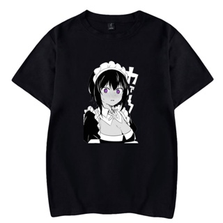 ☂✇✑เสื้อยืดเคลือบพิมพ์ลาย Saikin Yatotta Maid ga Ayashii สำหรับผู้ชาย S-5XL