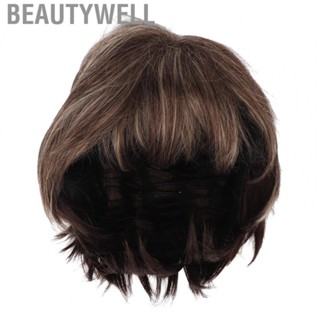 Beautywell Short Wig  Portable Stylish Heat Resistant Wig Soft  for Women for Holiday Party