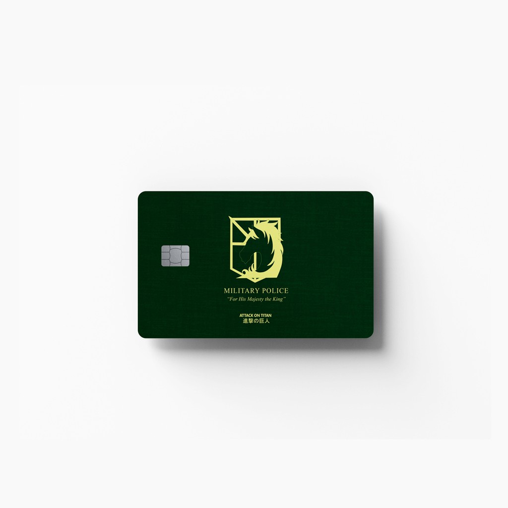บัตรผิว ธีม ATM SnK AOT EMBLEM | สติกเกอร์การ์ด ATM ตกแต่ง การ์ดอพาร์ทเมนท์ – กันน้ํา ราคา ถูกที่สุด ดีลบีเคเค แกลเลอรีภาพที่ 6