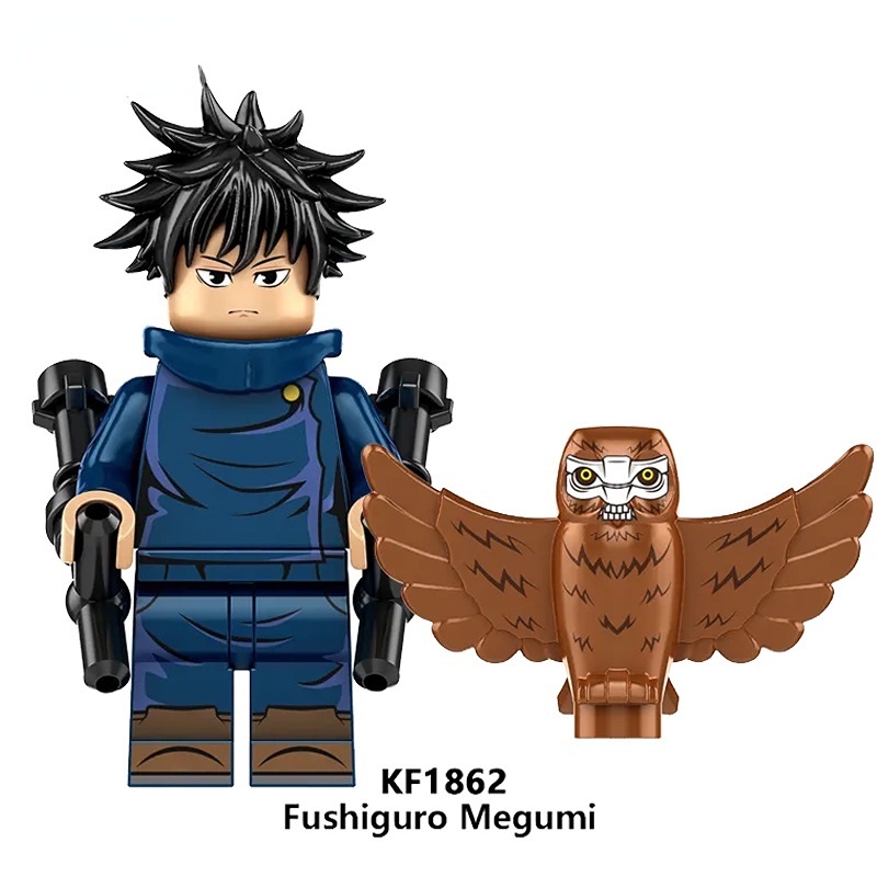 ของเล่นตัวต่อฟิกเกอร์ Jujutsu Kaisen Itadori Yuji Geto Suguru Hua Yu ขนาดเล็ก สไตล์ญี่ปุ่น - รูปที่ 3