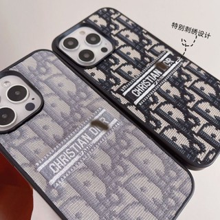 Dior_ เคสโทรศัพท์มือถือ กันกระแทก ปักลาย สําหรับ Samsung Galaxy S20 S21 S23 S22 plus ultra