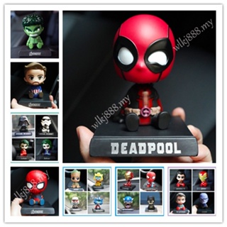 โมเดลฟิกเกอร์ PVC รูปการ์ตูนอนิเมะ The Avengers Deadpool ของเล่นสําหรับเด็ก