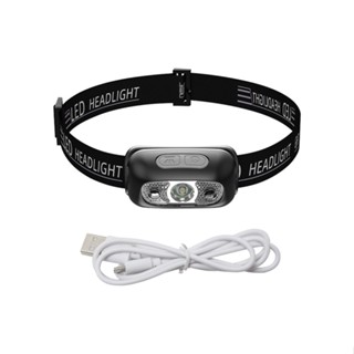 Camping ABS Long Lasting Super Bright Children Jogging Portable Ultralight Waterproof Adjustable Rechargeable Headlamp