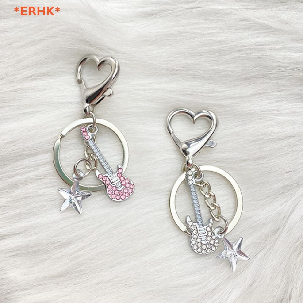 Erhk> ใหม่ พวงกุญแจ จี้รูปหัวใจ ดาว Y2k สไตล์ฮาราจูกุ วินเทจ เครื่องประดับแฟชั่น สําหรับผู้หญิง