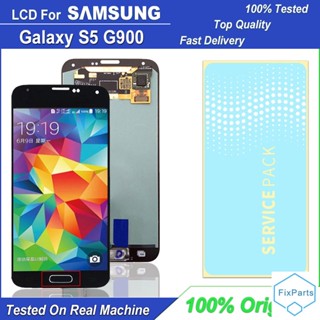 หน้าจอสัมผัส LCD สําหรับ Samsung Galaxy S5 G900 G900F G900M G900H Galaxy S5