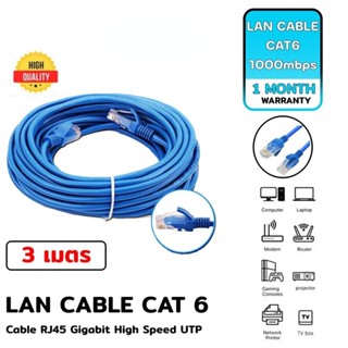 สายแลน Cat6 UTP รุ่น GLINK06 / GLINK-06 ยาว 5,10,20,30M สายแลน Cat6 สายเน็ตเวิร์คสำเร็จรูป