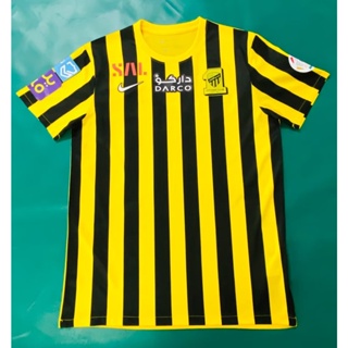 เสื้อกีฬาแขนสั้น ลายทีมชาติฟุตบอล Jeddah United 24 Ittihad Jersey ชุดเหย้า คุณภาพสูง สําหรับผู้ชาย 2023