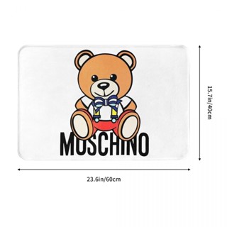 ใหม่ พร้อมส่ง พรมเช็ดเท้า ผ้าสักหลาด กันลื่น ดูดซับน้ําได้ดี ลาย Moschino (16) 16x24 นิ้ว สําหรับห้องน้ํา ห้องนั่งเล่น โซฟา ห้องนอน โต๊ะกาแฟ