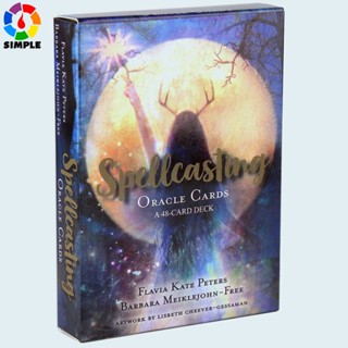 48Pcs Spellcasting Oracle Cards Tarot Prophecy Divination Deck