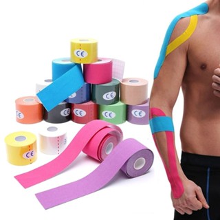 🔥พร้อมส่ง🔥*5cmx5m* Kinesiology Tape Kinesio คิเนสิโอ ไคเนเทป เทปผ้าบำบัด เทปพยุงกล้ามเนื้อ