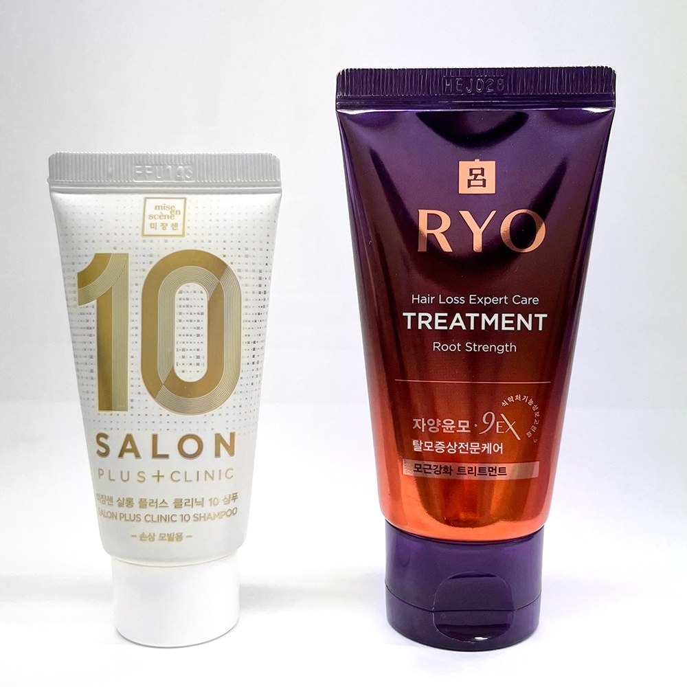 Mise en Scene Salon Plus Clinic 10 Shampoo 30ml / RYO Jayang Yunmo Hair Loss Expert Care Treatment 50ml