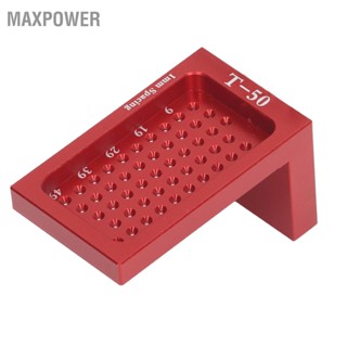 Maxpower ไม้บรรทัดการสอบเทียบงานไม้อลูมิเนียมอัลลอยด์ L ชนิด Scribing Marking Gauge เครื่องมือวัด