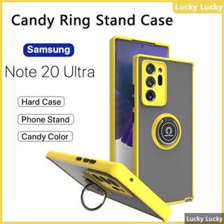 หรูเคส Samsung Note 20 Note 10 Note 9 Note 8 หรา ที่วางแหวนอะครีลิคแบบแข็ง เคส กันกระแทก รองรับรถ ที่วางแม่เหล็ก ที่วางโทรศัพท์ ขาตั้งนิ้ว ปกป้องกล้อง