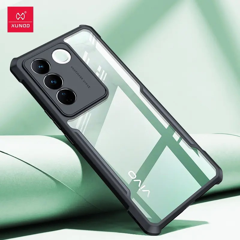 เคสกันกระแทก  Vivo V27 5G / V27 Pro 5G : เคสใสขอบสีกันกระแทกแบรนด์ Xundd Beatle Series