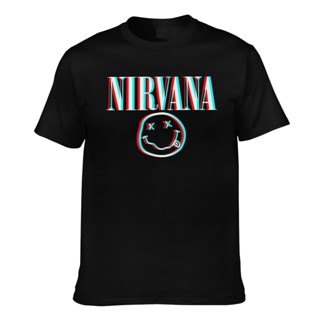 เสื้อยืด ผ้าฝ้าย คุณภาพดี ลาย Nirvana Gildan