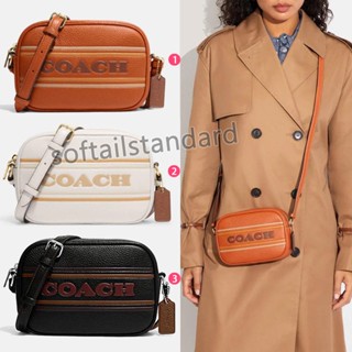 COACH CH308 กระเป๋าสะพายผู้หญิง/กระเป๋ากล้อง/หนังแท้/สไตล์วิทยาลัย/สไตล์น่ารัก