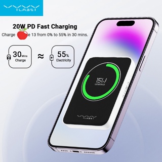 Vyvylabs พาวเวอร์แบงค์ไร้สาย ขนาดเล็ก 4000mAh 20W ชาร์จเร็ว