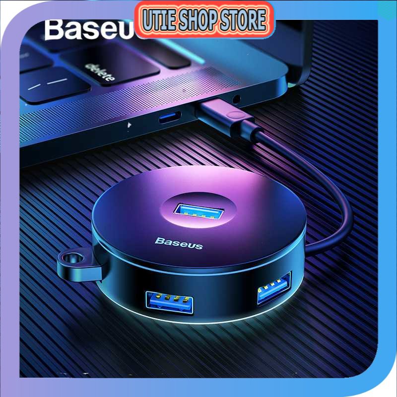 UTIE STORE - Baseus USB Hub USB Type C ถึง 3 x USB 2.0 + 1 x USB 3.0 - CAHUB-G01