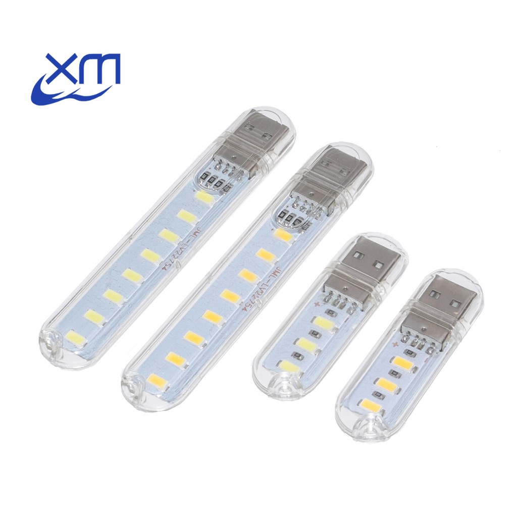 หลอดไฟ LED 3 ดวง 8 ดวง SMD 5630 5730 5V 5000-6500K สีขาวอบอุ่น 3000-3500K USB