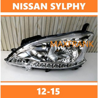 ฝาครอบไฟหน้า LED 12-15 สําหรับ Nissan SYLPHY LED HEADLAMP  HEADLIGHT  LENS HEAD LAMP FRONT LIGHT/Headlamp Cover