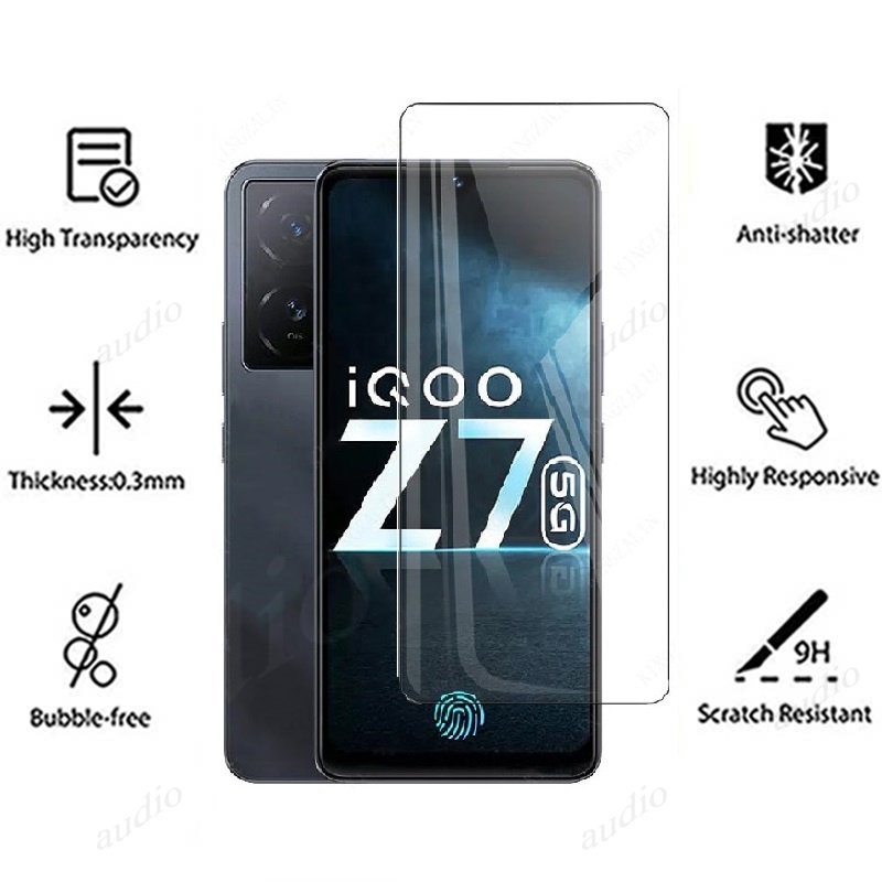 2in1 ฟิล์มกระจกนิรภัยกันรอยหน้าจอ เลนส์กล้อง HD แบบนิ่ม สําหรับ vivo iQOO Z7x Z7 5G vivo iQOO Z 7 x IQOOZ7x iQOOZ7 5G 2023 - รูปที่ 5