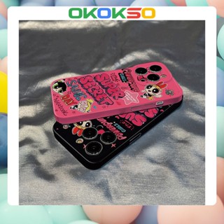 เคสมือถือ แบบนิ่ม ลายการ์ตูนพาวเวอร์พัฟฟ์เกิร์ล กันกระแทก สําหรับ OPPO Reno9 Reno8 Reno7pro reno6 7z 5 R17 A53 A9 2020 4Z 5G F11 A31 A15 A3S A78 A77 Findx3pro Findx5pro