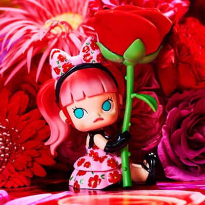 [คลังสินค้าพร้อมจัดส่งที่รวดเร็ว] Popmart MOLLY x Ninagawa Mika Flower Dream Flower Mystery Box ของเล่นตุ๊กตาน่ารักสไตล์เสริม