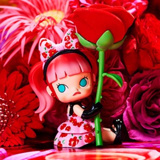 ✿POPMART MOLLY× Ninagawa Mika FLOWER DREAMING ดอกไม้ฝัน กล่องตาบอด  สไตล์ที่เลือกได้ น่ารักตุ๊กตา ของเล่น