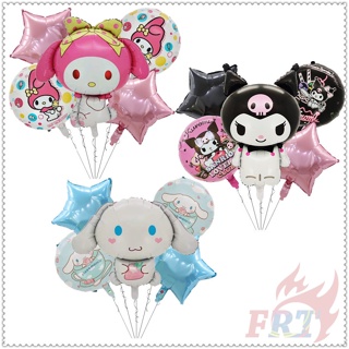 SANRIO ♦ ลูกโป่งซานริโอ้ สําหรับตกแต่งปาร์ตี้ ♦ ลูกโป่งฟอยล์ MY Melody Kuromi Cinnamoroll สําหรับตกแต่งปาร์ตี้วันเกิด จํานวน 5 ชิ้น ต่อชุด