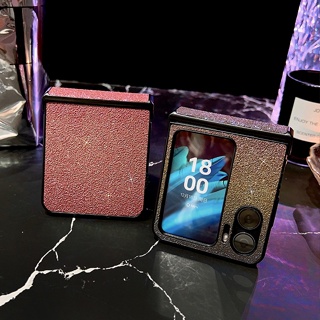 【หินสีพับ】เคสแข็ง Pc กันกระแทก สําหรับ OPPO Find N2 3 ชิ้น