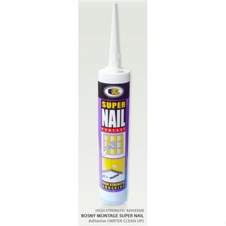 เทปและกาว กาวตะปู BOSNY B215 B-215 บอสนี่ บี-215 MONTAGE SUPER NAIL ADHESIVE