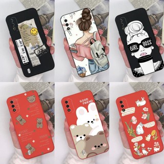 เคสโทรศัพท์มือถือ ซิลิโคนนิ่ม ผิวด้าน กันกระแทก ลายการ์ตูนหมีน่ารัก สําหรับ Tecno itel A26 A37 itel A 26 itel A 37