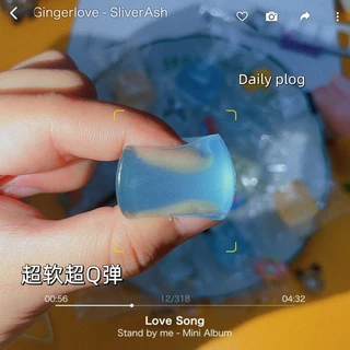 ของเล่นบีบสกุชชี่ รูปก้อนน้ําแข็ง แบบนิ่ม ยืดหยุ่น คลายเครียด สําหรับเด็ก