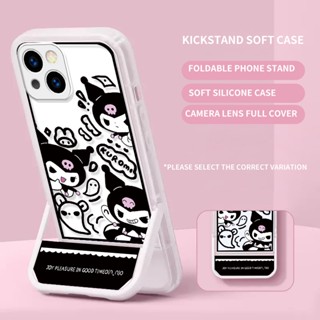 เคสโทรศัพท์มือถือซิลิโคน TPU แบบนิ่ม ลายการ์ตูนคุโรมิ มีขาตั้ง สําหรับ Redmi Note 10 12 Pro Plus 5G 9A 9C 10A 10C 10 2022 | Zj A015