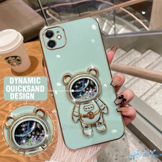 เคส Infinix Hot 10 12 11 11S 10S 12i 10T 9 8 Play Pro เคสโทรศัพท์มือถือ มีทรายไหล ลายนักบินอวกาศ 3D หรูหรา สําหรับ