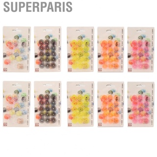 Superparis Colorful Bobbins  150Pcs Transparent Sewing Bobbins  for Hand Sews