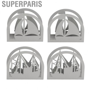 Superparis Napkin Holder  Stainless Steel Metal Upright Napkin Holder for Home